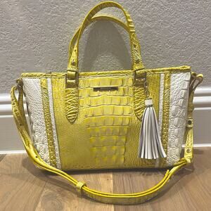 NWT Brahmin Mini Asher Lemonade Honeybee Handbag